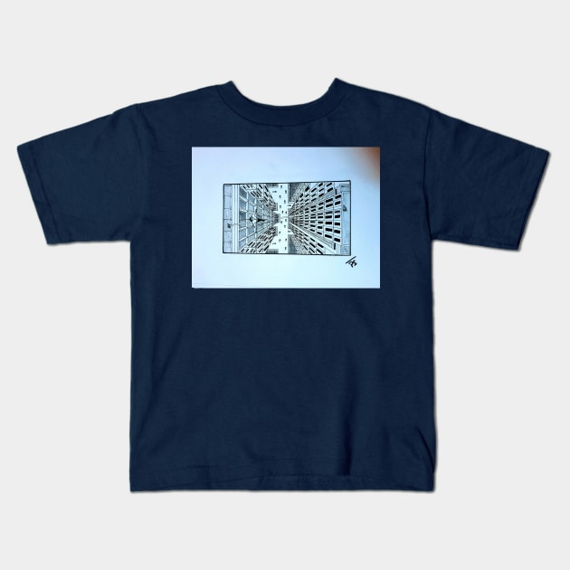 Rope Walker Kids T-Shirt by Insight-05